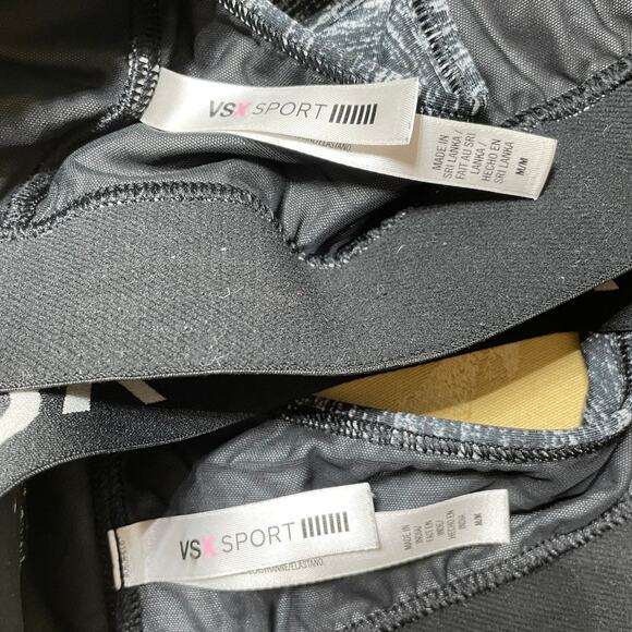 VSX Sport Victoria's Secret Sports Bras Medium Set of 2 Stretch Racerback Gray - Picture 4 of 7